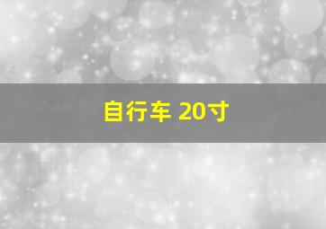 自行车 20寸